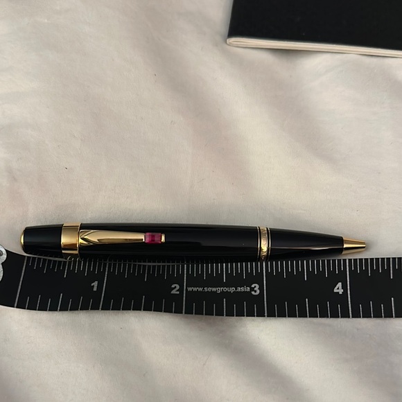 Montblanc Ballpoint Rouge Boheme Pen 2760 with Ruby Stone - Picture 6 of 7